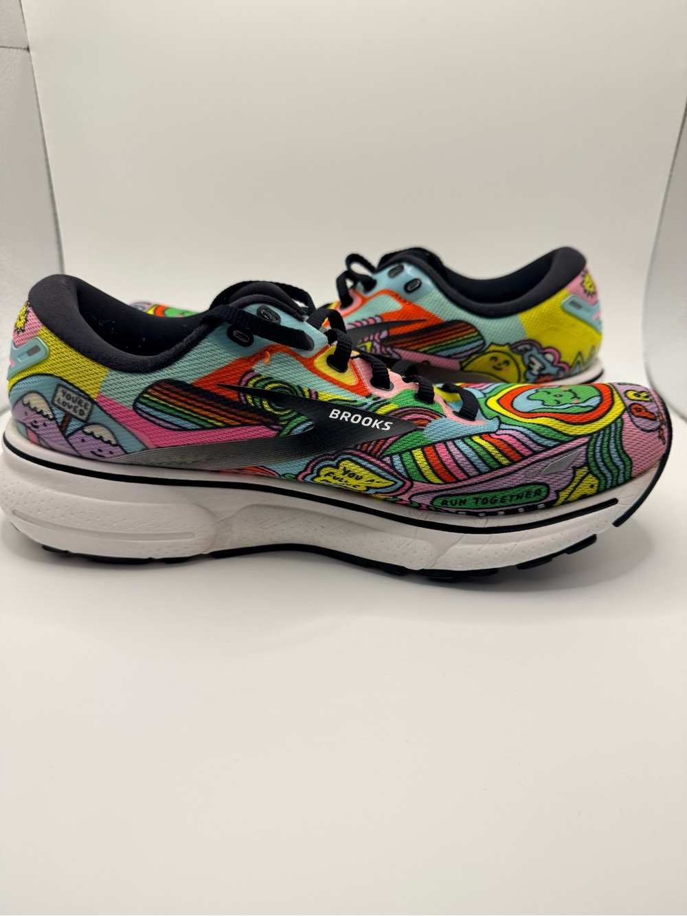 BROOKS Ghost 15 Run Proud Edition Artsy Athletic Women's Running Shoes Size 9 - Picture 11 of 13